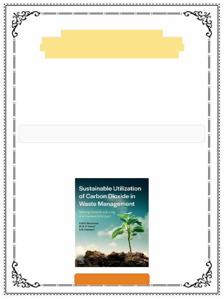 Sustainable Utilization of Carbon Dioxide in Waste Management: Moving ...