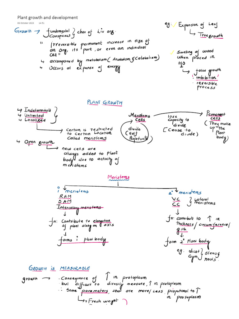 Plant Growth and Development Part 1 | PDF
