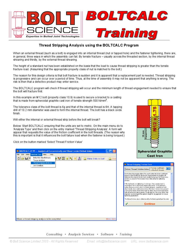 Thread Stripping | PDF | Screw | Nut (Hardware)