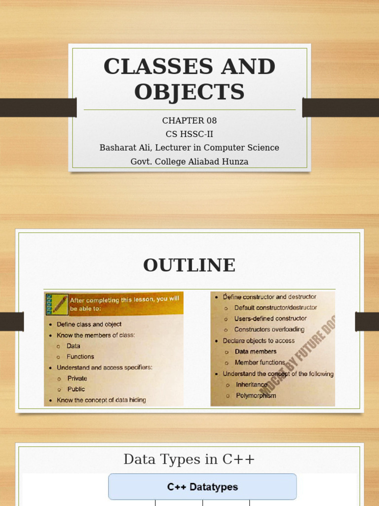 C++ Classes and Objects Explained | PDF | Class (Computer Programming ...