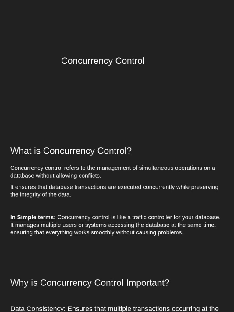 4.3 Concurrency Control | PDF | Database Transaction | Data Management