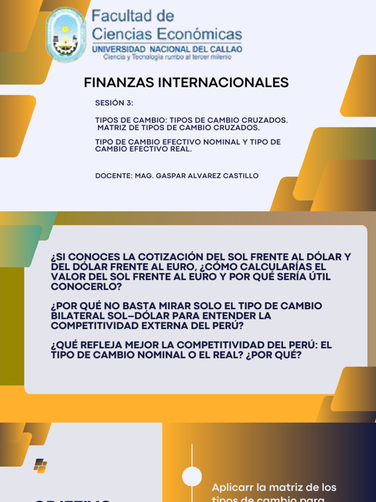 Tipos de Cambio Cruzados en Finanzas | PDF | Tipo de cambio | Dólar de ...