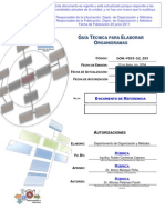 Guía para Elaborar Organigramas