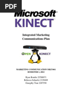 Download Microsoft Kinect Marketing Communication Plan by Ryan Bourke SN96634637 doc pdf