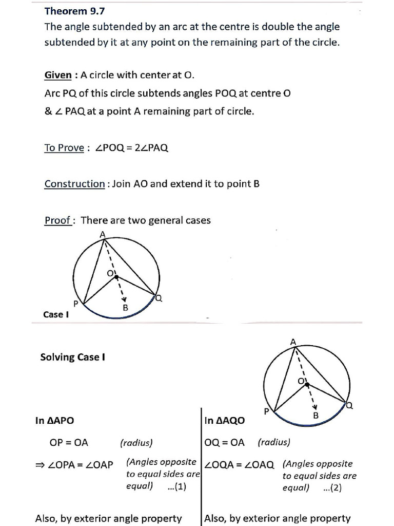 Theorems CH 9 | PDF