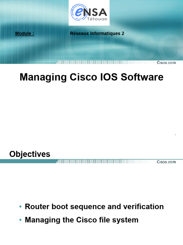C04[En] (Managing Cisco IOS Software) | PDF | Booting | System Software