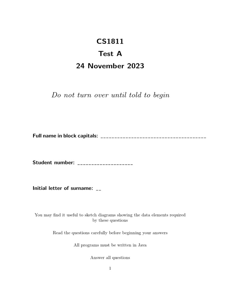 Test Format | PDF