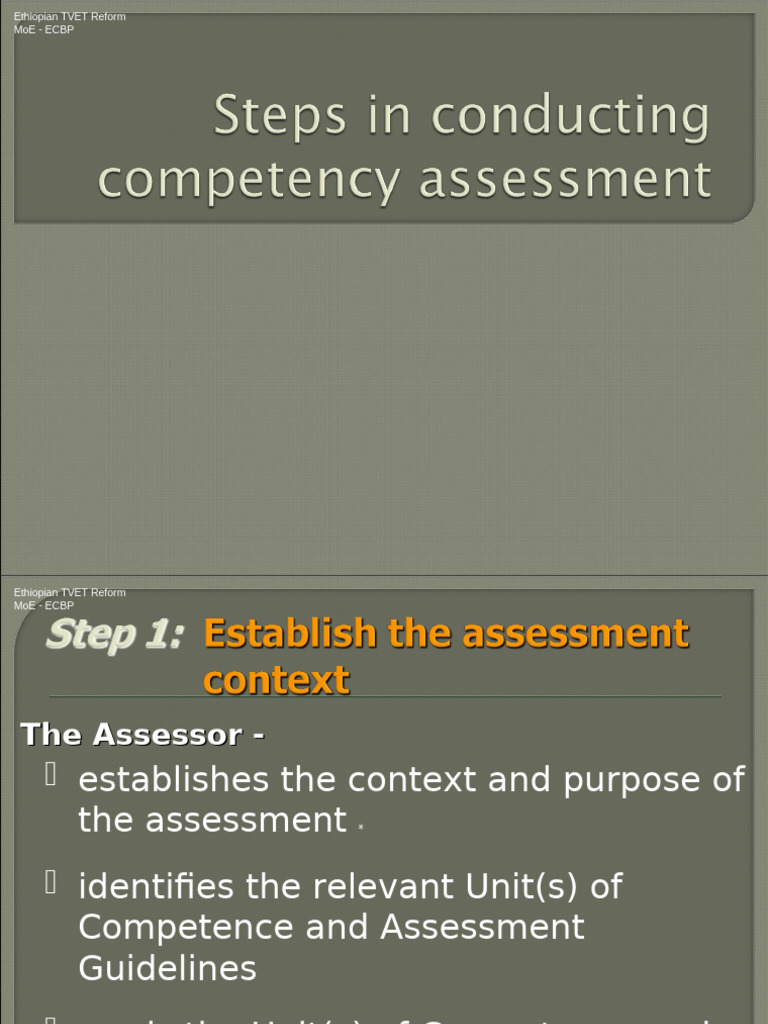 Ethiopian TVET Assessment Guidelines | PDF | Vocational Education ...