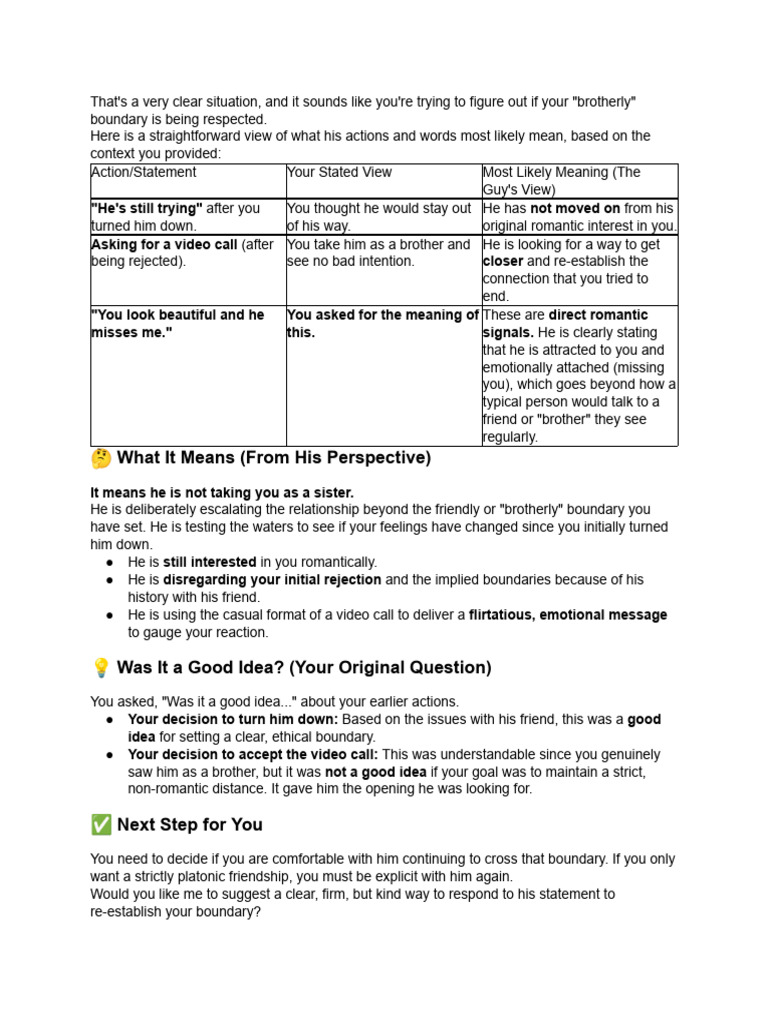 There Is A Guy Who Once Approached Me But Because ... | PDF | Thought ...