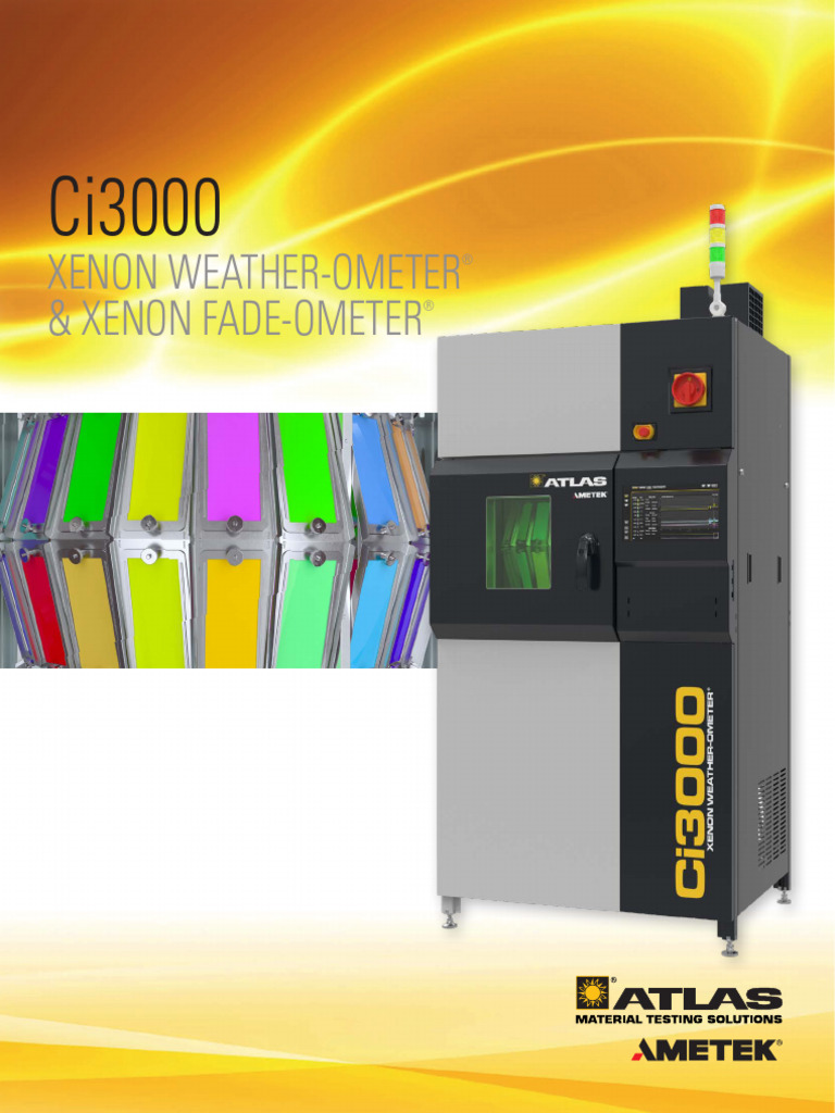 Ci3000 Xenon Weather-Ometer Overview | PDF | Ultraviolet | Light