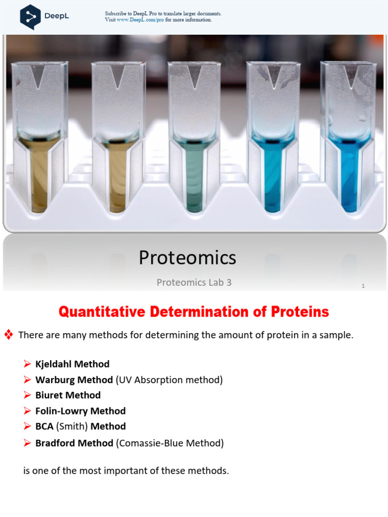 Protein Quantification Methods Overview | PDF | Spectrophotometry ...