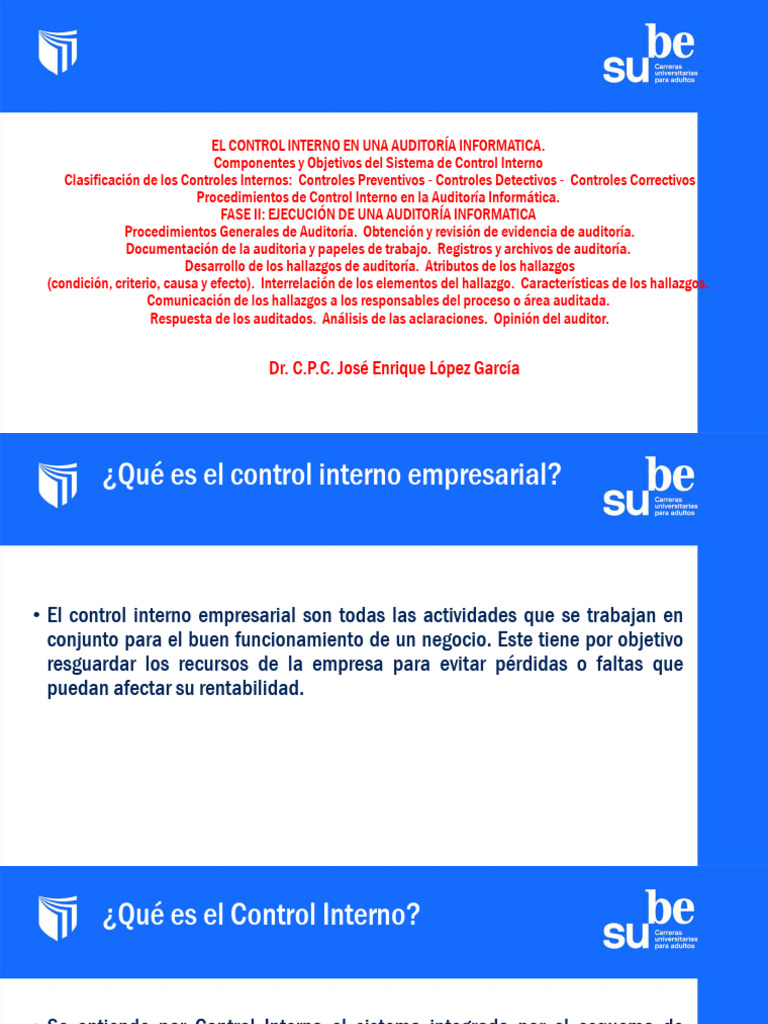 Control Interno en Auditoría Informática | PDF | Auditoría | Software