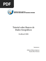 Tutorial sobre Bancos deDados Geográficos -  Queiroz e Ferreira