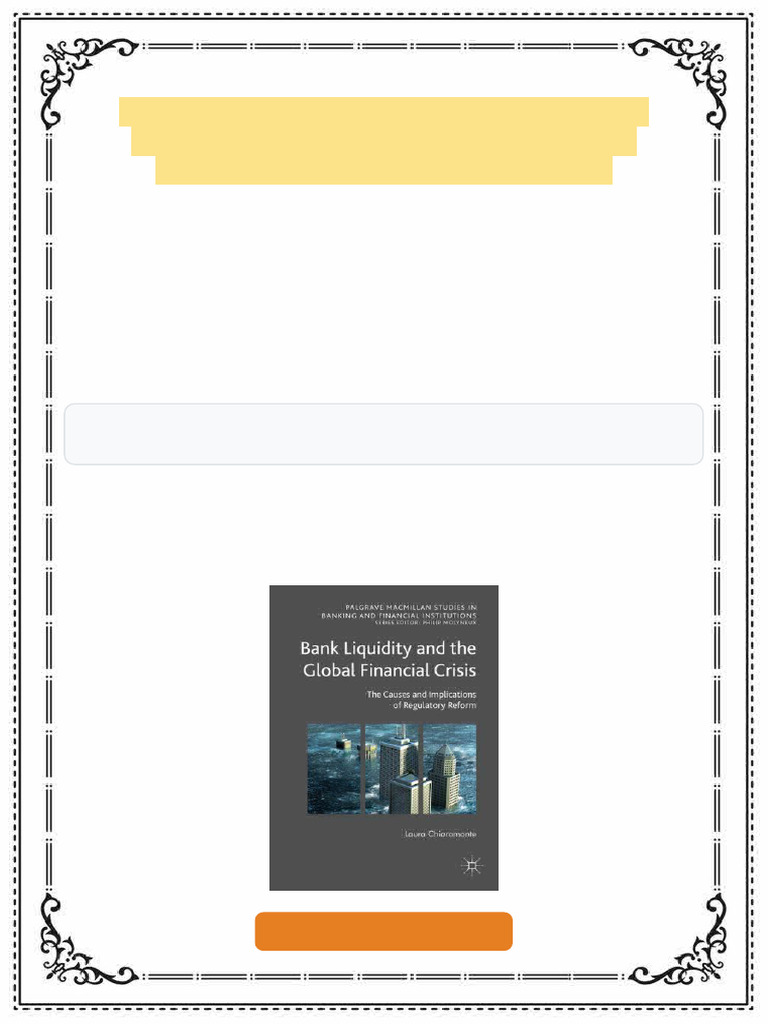 Bank Liquidity and the Global Financial Crisis 1st ed. Edition Laura ...