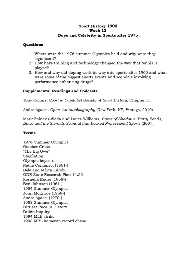 Hist 1900 Notes Week 13 | PDF