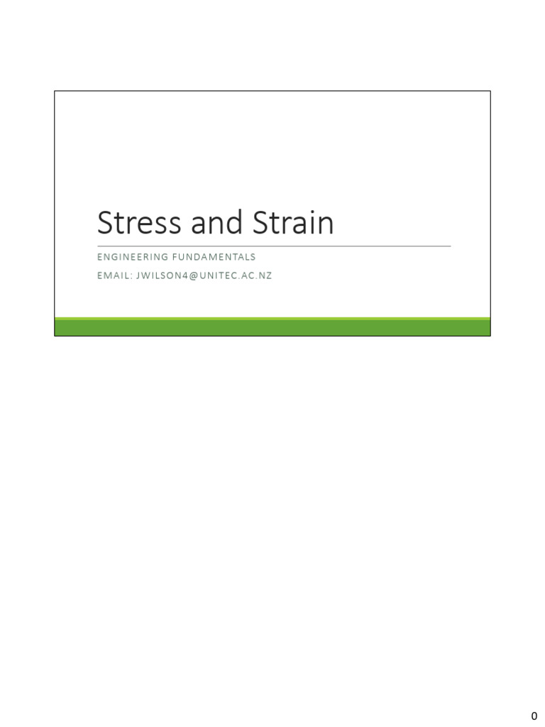 Understanding Stress and Strain in Materials | PDF | Deformation ...