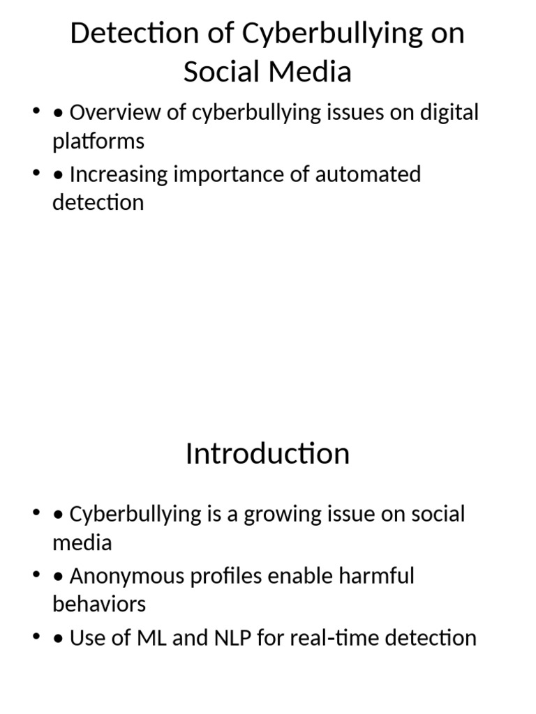 Cyberbullying Detection on Social Media | PDF