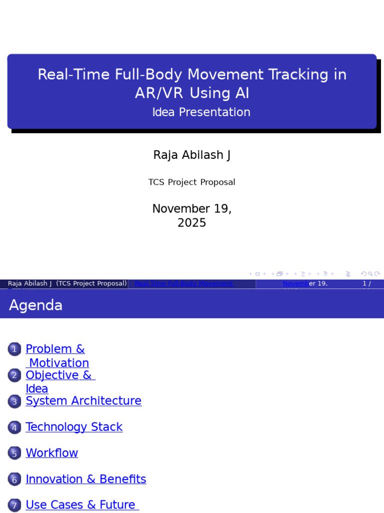 AI-Powered Full-Body Tracking in AR/VR | PDF | Virtual Reality ...