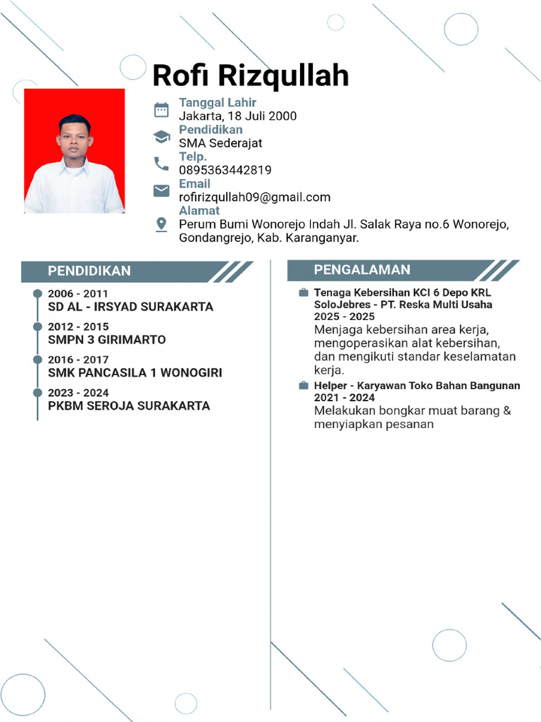 Revisi CV Rmu 2025 | PDF