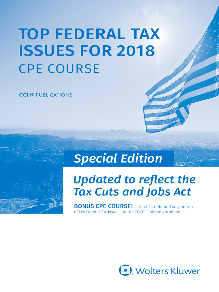 2018 Federal Tax Issues CPE Course | PDF | Capital Gains Tax In The ...