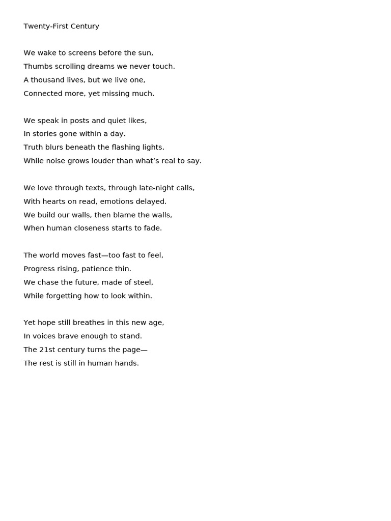 Poem 2 | PDF