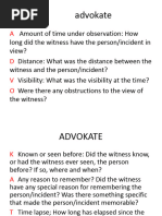 Key Principles of Witness Identification | PDF | Witness | Criminal ...