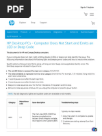 Dell Precision 5820 Tower LED Codes Guide | PDF | Bios | Troubleshooting