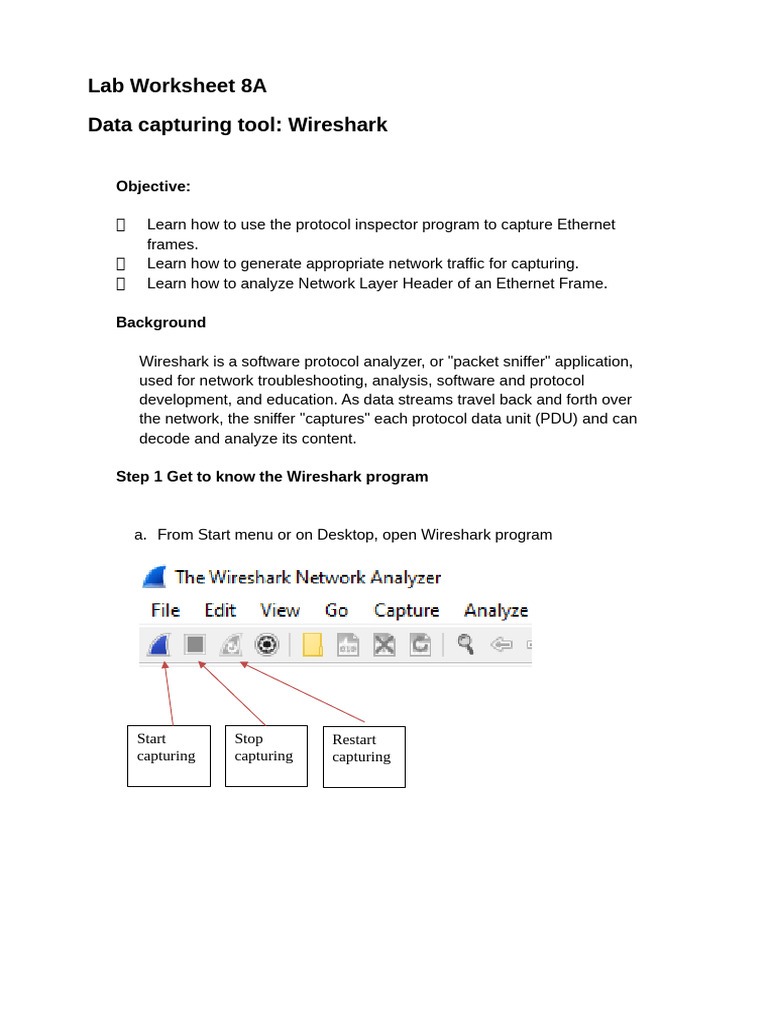 Wireshark Ethernet Frame Analysis Guide | PDF | Computer Network ...