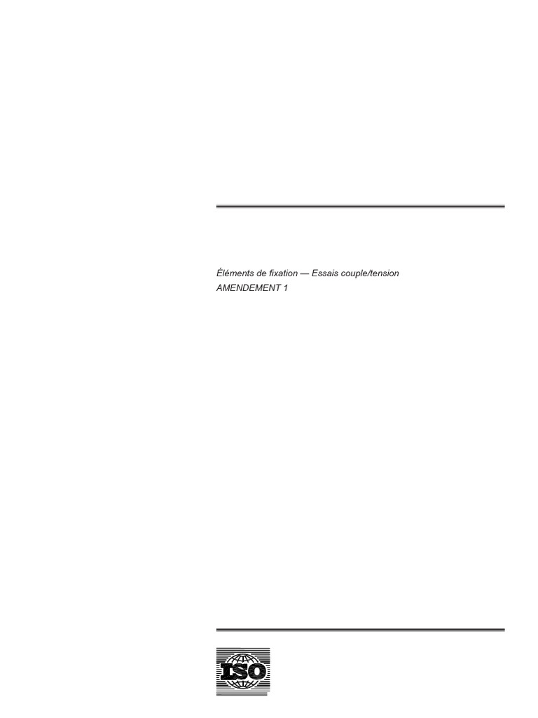 ISO 16047_2005_Amd 1_2012 Fasteners -- Torque_clamp Force Testing ...