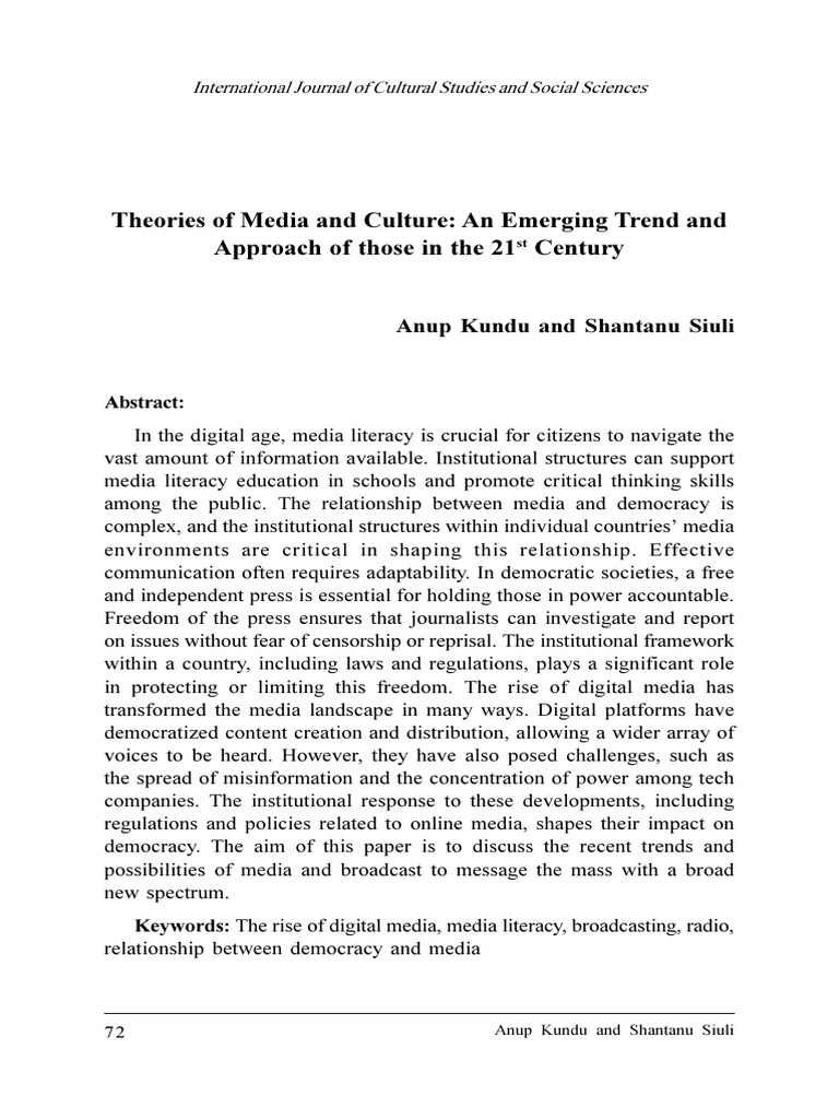 Media Literacy in the Digital Age | PDF | Public Opinion | Communication