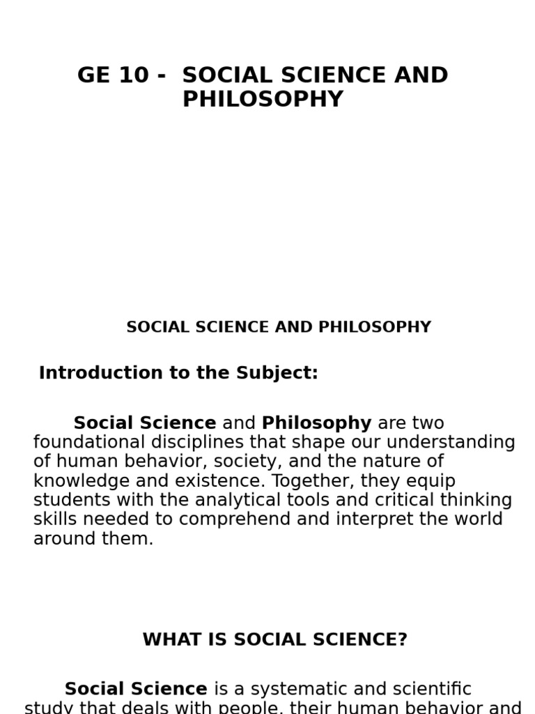 Understanding Social Science Methods | PDF | Social Sciences ...