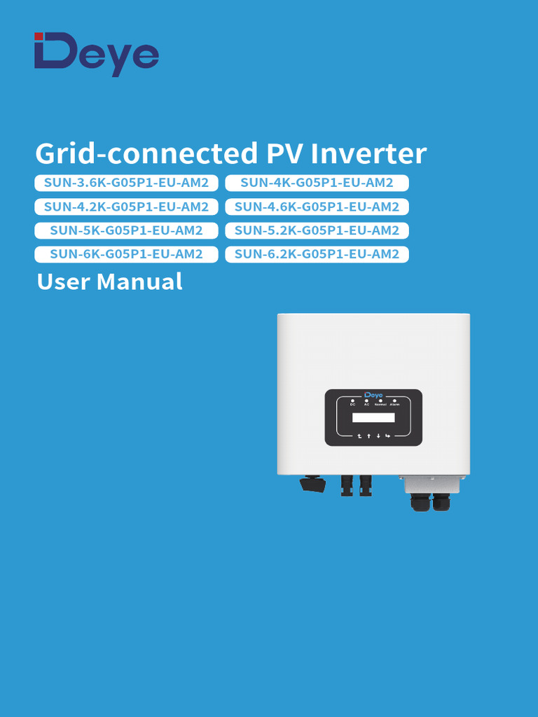 Grid-Connected PV Inverter User Manual | PDF | Photovoltaic System ...