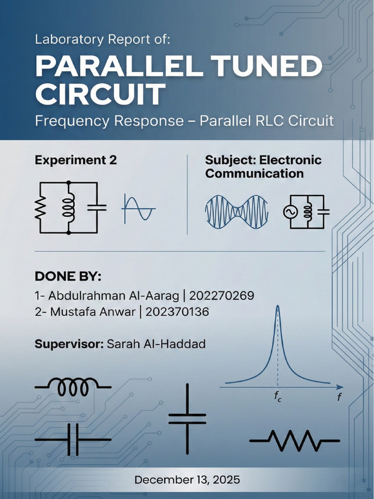 Resonant Frequency in Parallel RLC Circuit | PDF | Resonance ...
