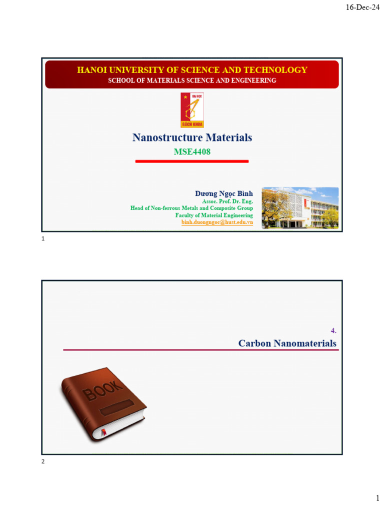Carbon Nanomaterials Overview | PDF | Graphene | Physical Chemistry