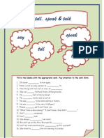 Islcollective Worksheets Intermediate b1 Upperintermediate b2 Adult High School Reading Writing Ay Tell Speak and Talk 165294edcf2044df0d1 61716263