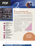 Linear Equations and Inequalities in One Variable