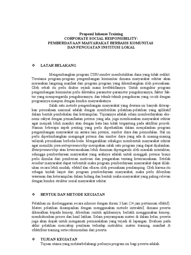 Research Proposal for Corporate Social Responsibility | Free Sample