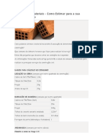 Consumo de Materiais