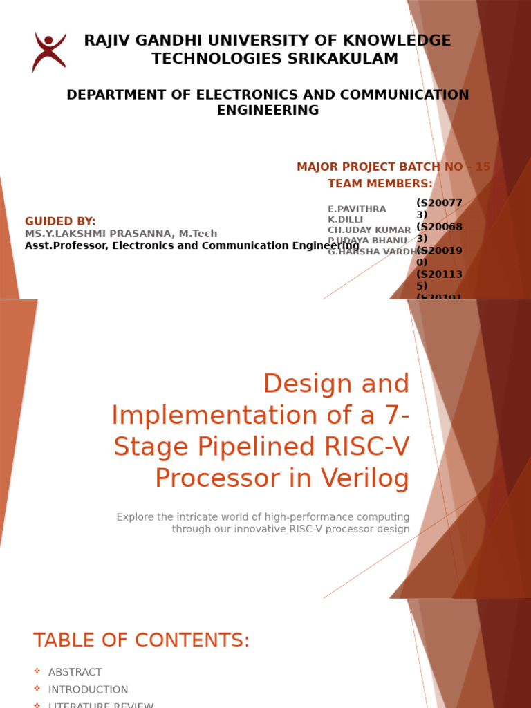 7-Stage Pipelined RISC-V Processor Design | PDF | Central Processing ...