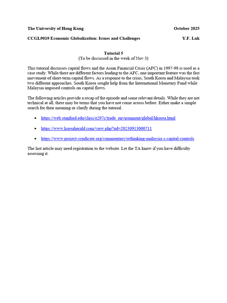 Capital Flows and the Asian Financial Crisis | PDF