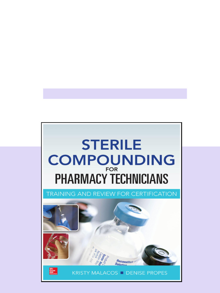 Sterile Compounding for Pharmacy Technicians Training and Review for ...