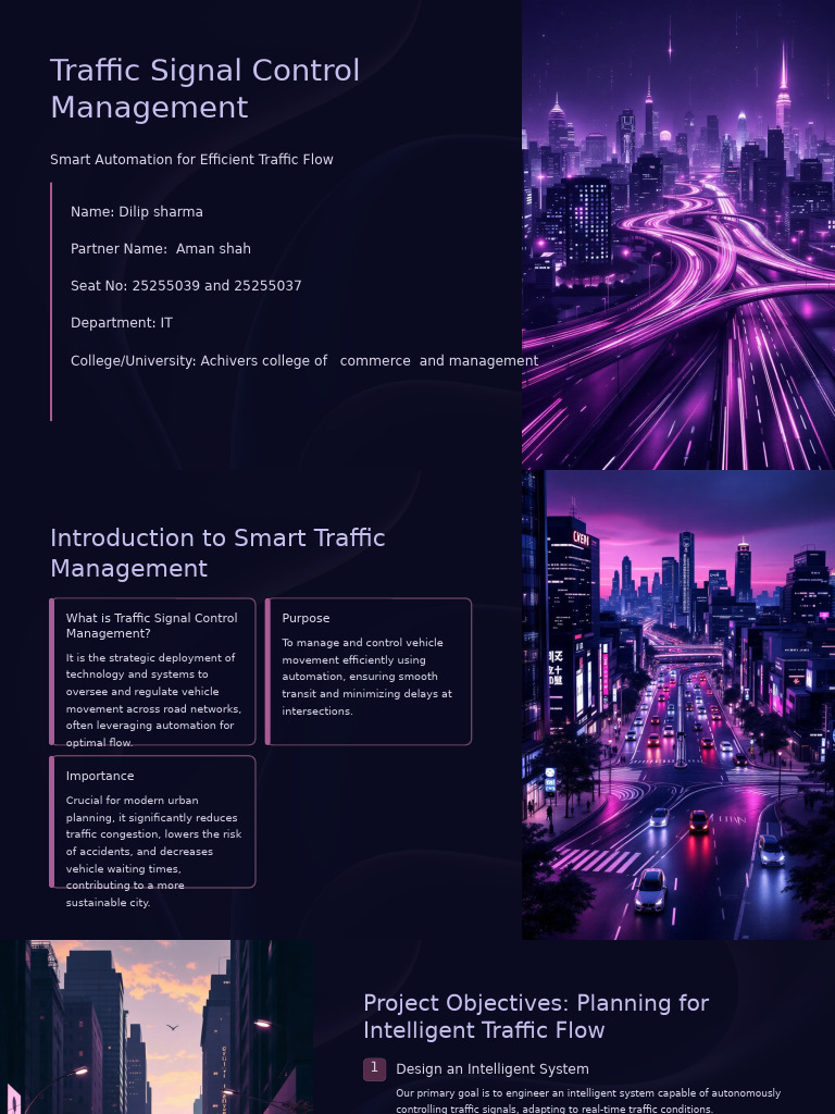 Smart Traffic Signal Control System | PDF | Traffic | Automation