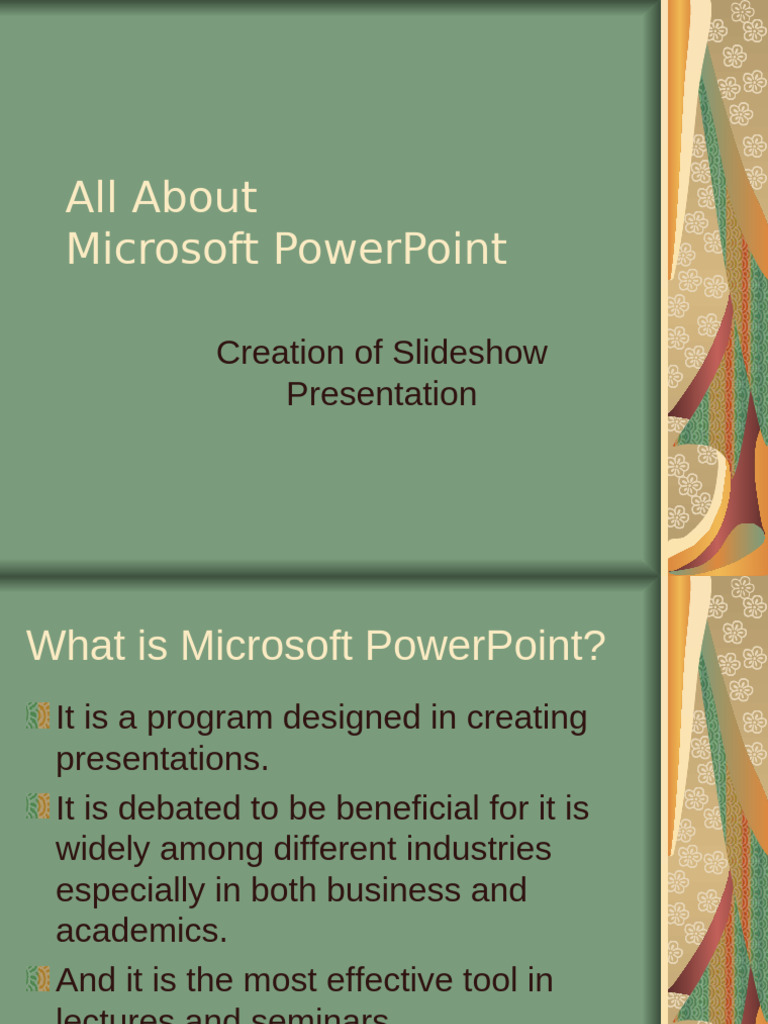 Microsoft PowerPoint Presentation Guide | PDF | Microsoft Power Point ...