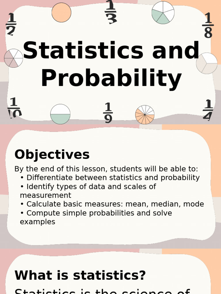 Statistics and Probability Basics | PDF | Statistics | Mean