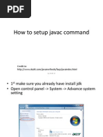 How to Setup Javac Command