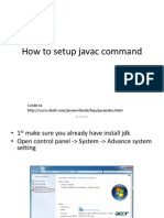 How To Setup Javac Command