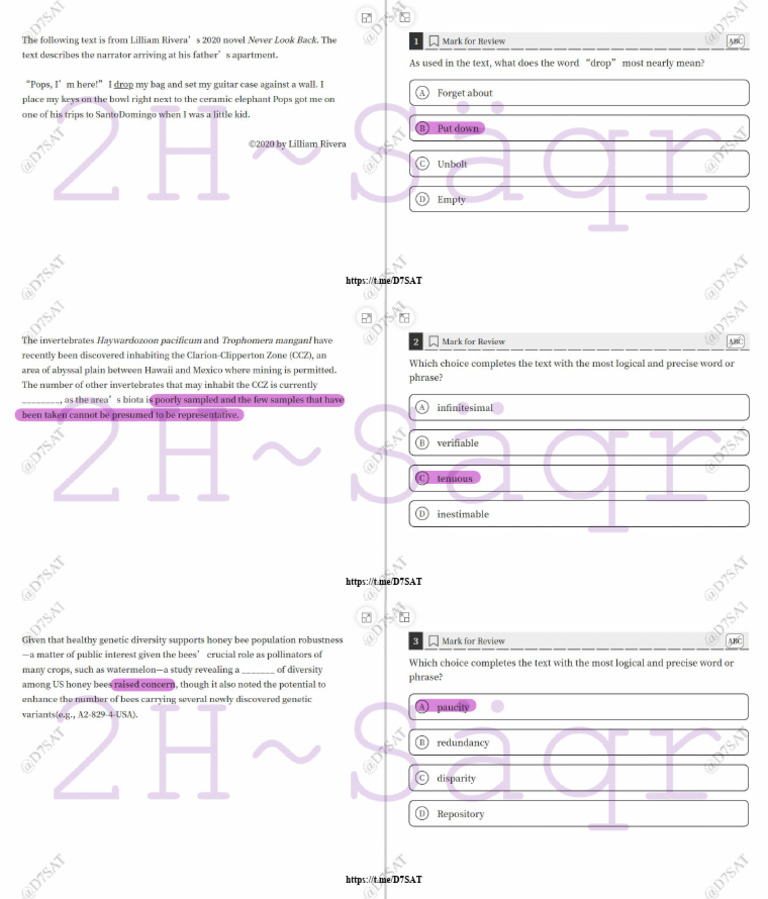 Test 4 Eng May Answers | PDF