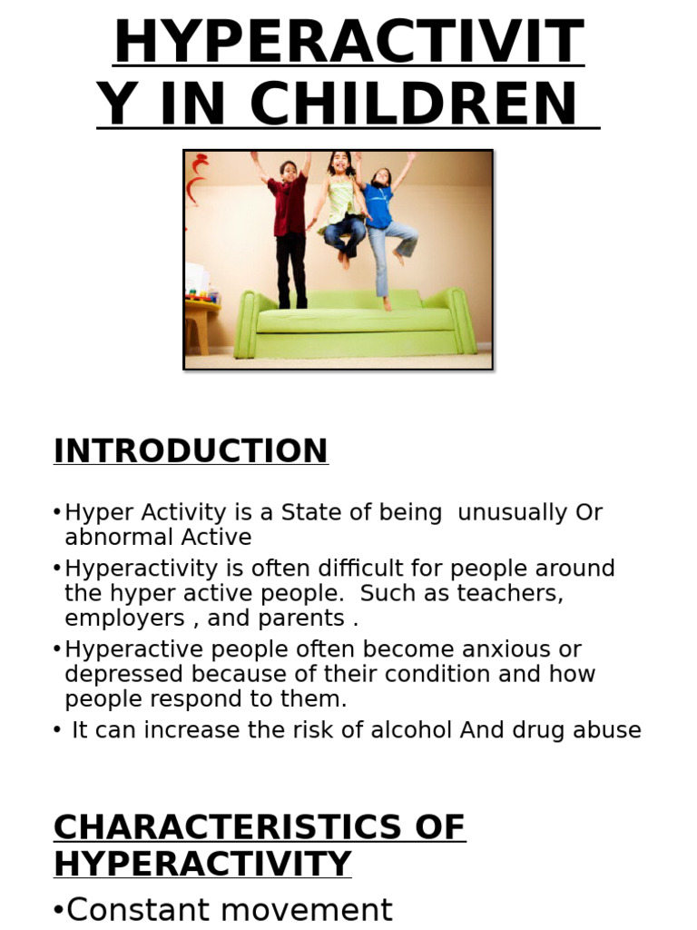 Understanding Hyperactivity in Children | PDF
