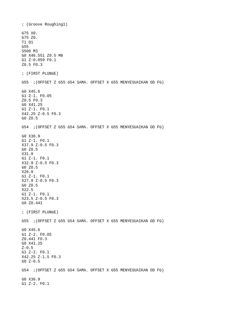 ; (Groove Roughing1) | PDF