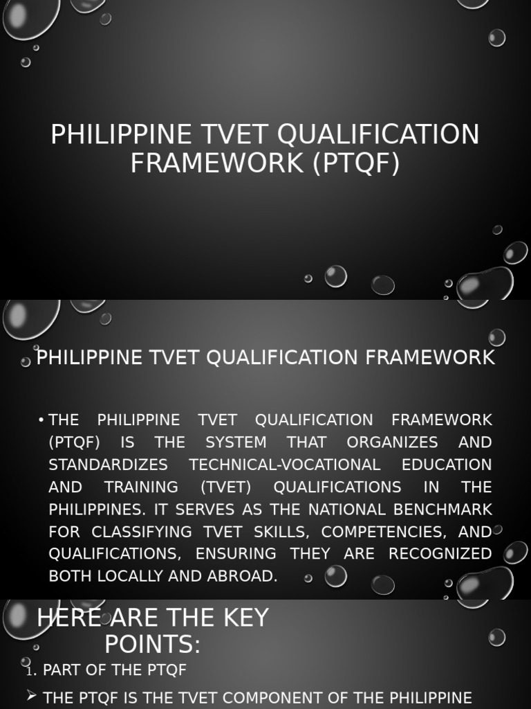Philippine TVET Qualification Framework | PDF | Vocational Education ...